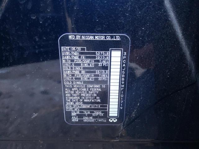 2021 INFINITI QX50 LUXE 3PCAJ5BB9MF101719