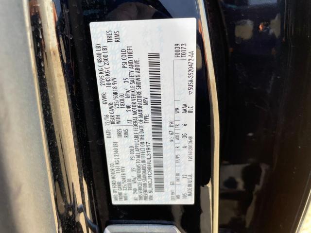 2017 LINCOLN MKC PREMIE 5LMCJ1C98HUL31917