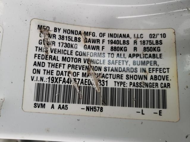 2010 HONDA CIVIC GX 19XFA4F57AE000331