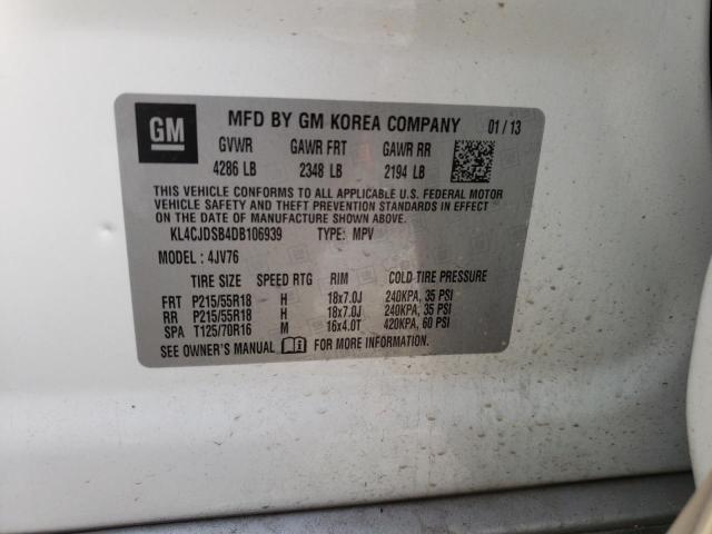 KL4CJDSB4DB106939 Buick Encore Pre 2013. Фото: 9