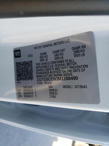 2021 GMC CANYON ELE 1GTG5CEN3M1288490
