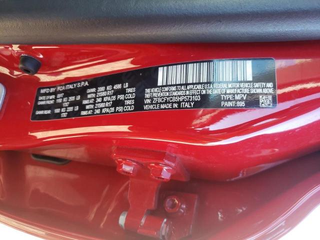 2017 FIAT 500X TREKK ZFBCFYCB5HP573103