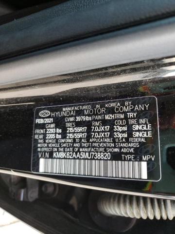2021 HYUNDAI KONA SEL P KM8K62AA5MU738820