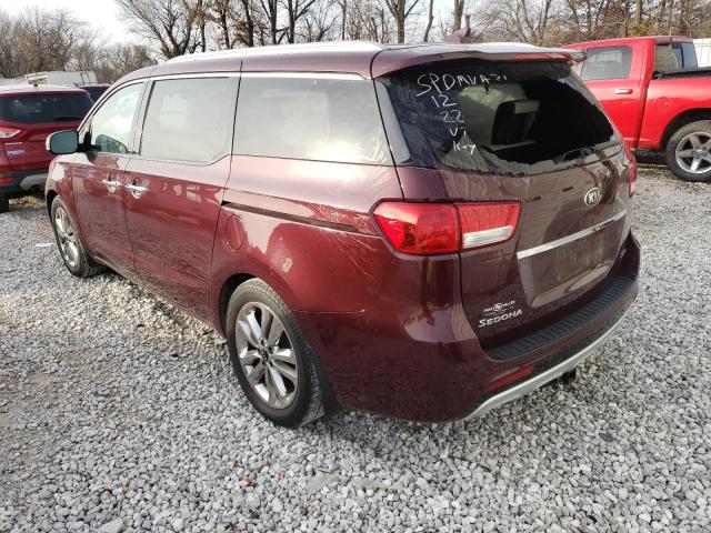 2015 KIA SEDONA SXL KNDME5C10F6037236