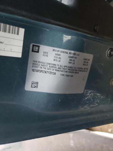 2010 CHEVROLET COBALT 2LT 1G1AF5F57A7170134