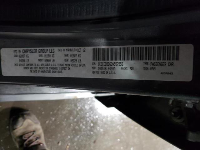 2013 CHRYSLER 200 TOURIN 1C3CCBBB6DN557958