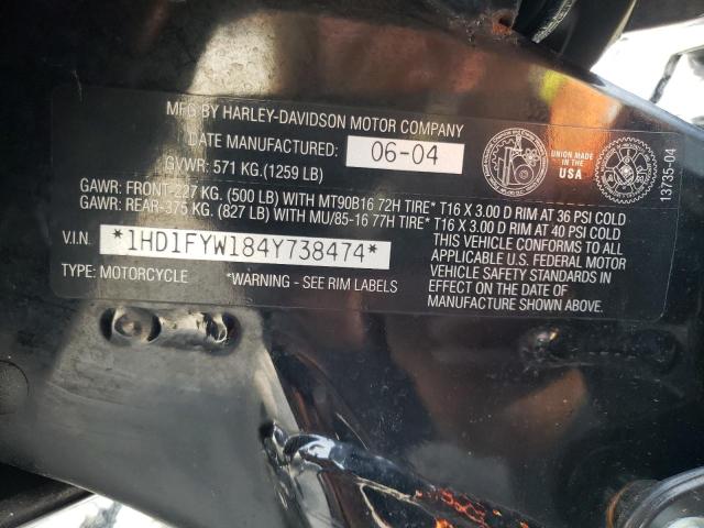 2004 HARLEY-DAVIDSON FLHRSI 1HD1FYW184Y738474