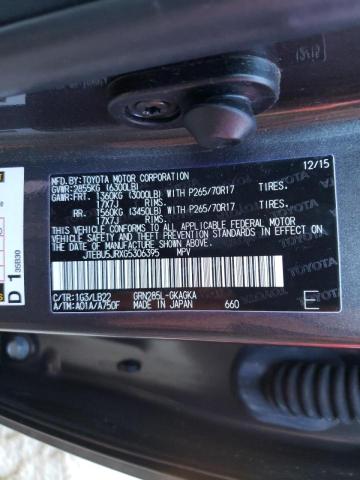 JTEBU5JRXG5306395 Toyota 4Runner Sr 2016. Фото: 9