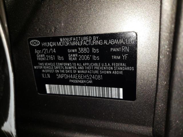 5NPDH4AE6EH524081 Hyundai Elantra Se 2014. Фото: 9