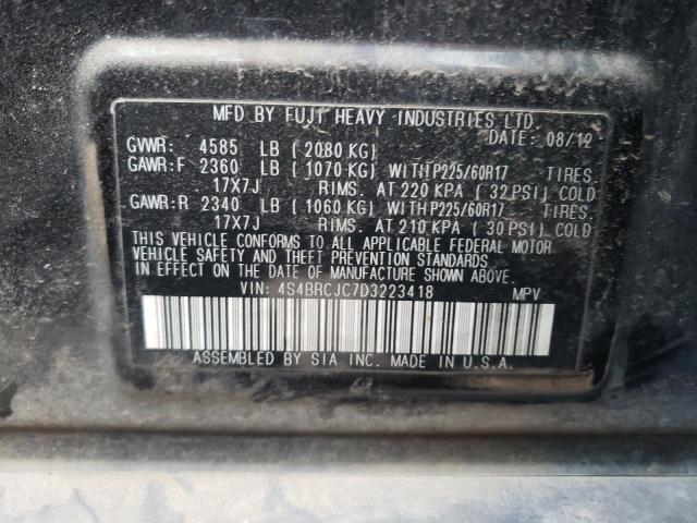 4S4BRCJC7D3223418 Subaru Outback 2. 2013. Фото: 9