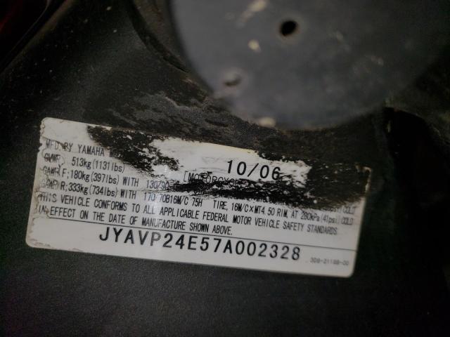 2007 YAMAHA XVS1300 A JYAVP24E57A002328