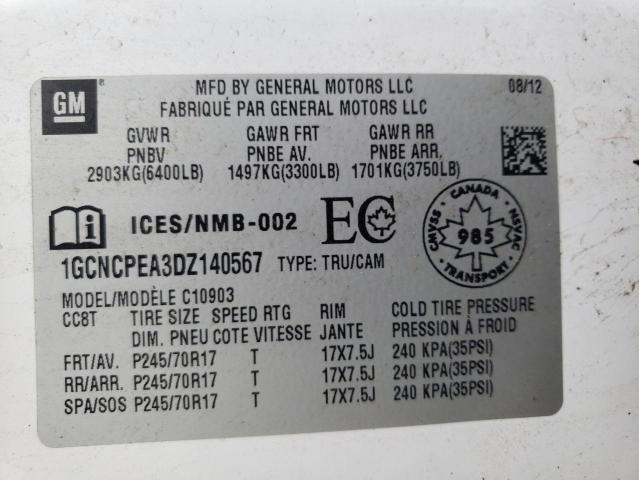 1GCNCPEA3DZ140567 Chevrolet Silverado 2013. Фото: 9