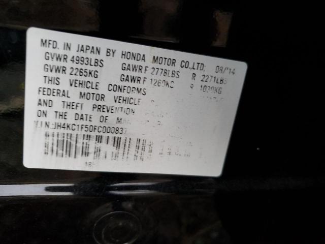 2015 ACURA RLX TECH JH4KC1F50FC000837