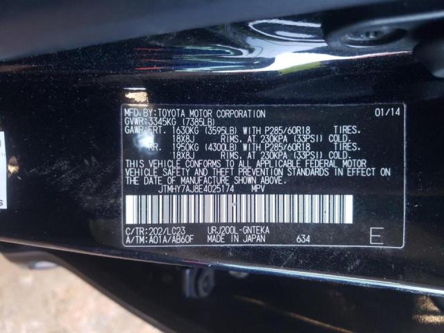 2014 TOYOTA LAND CRUIS JTMHY7AJ8E4025174