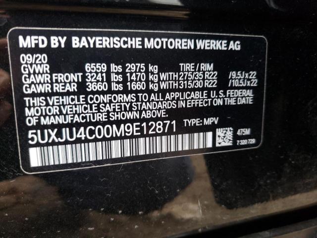 2021 BMW X5 M50I 5UXJU4C00M9E12871