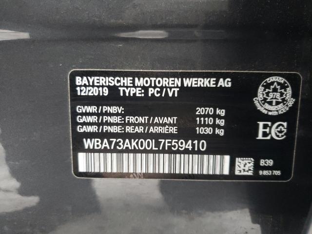 2020 BMW 228XI WBA73AK00L7F59410