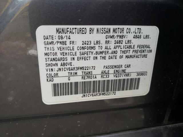 2015 INFINITI Q40 JN1CV6AR3FM522172