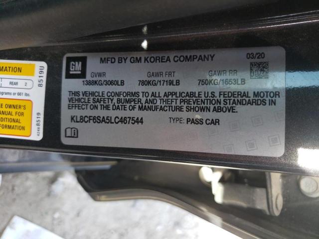 2020 CHEVROLET SPARK 2LT KL8CF6SA5LC467544