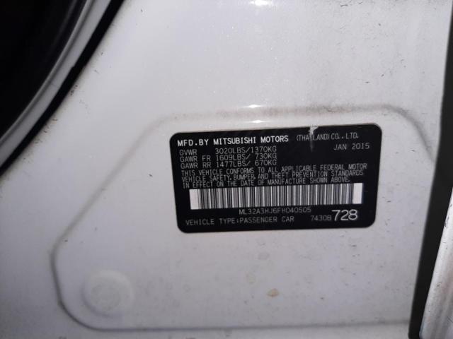 2015 MITSUBISHI MIRAGE DE ML32A3HJ6FH040505