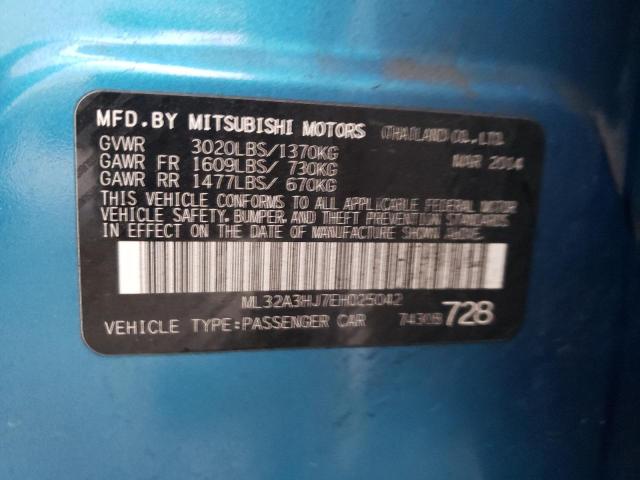2014 MITSUBISHI MIRAGE DE ML32A3HJ7EH025042
