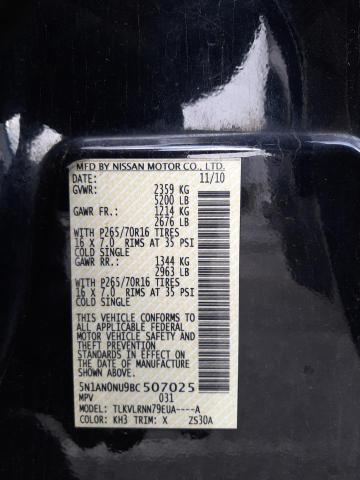2011 NISSAN XTERRA OFF 5N1AN0NU9BC507025