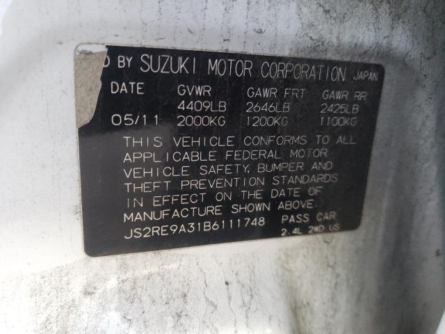 2011 SUZUKI KIZASHI JS2RE9A31B6111748