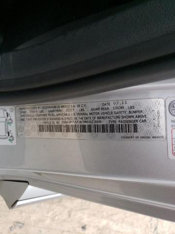 2012 VOLKSWAGEN BEETLE 3VWJP7AT4CM602366