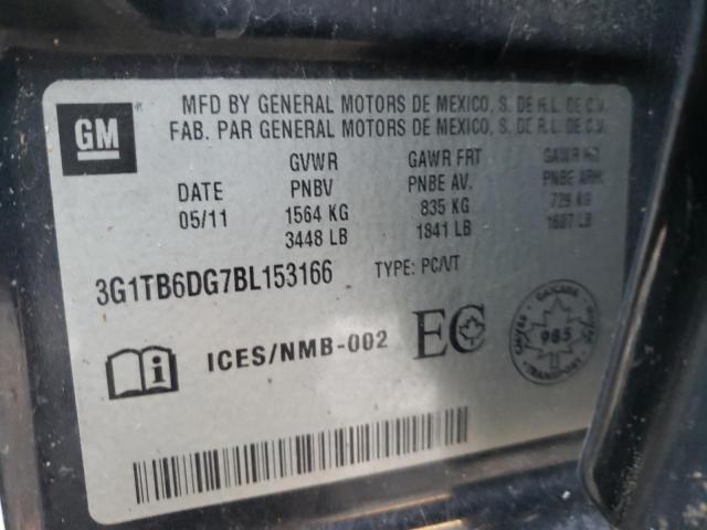 2011 CHEVROLET AVEO LS 3G1TB6DG7BL153166