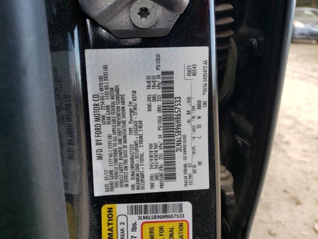 2017 LINCOLN MKZ PREMIE 3LN6L5B96HR657533