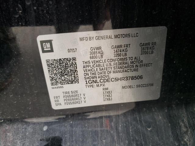 2017 CHEVROLET TAHOE POLI 1GNLCDEC5HR378506