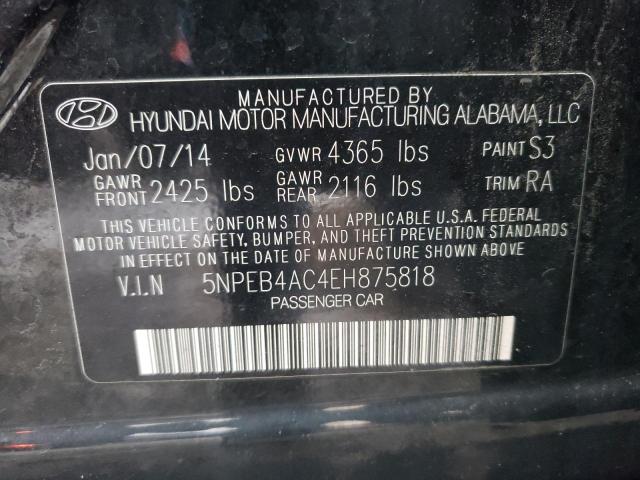 2014 HYUNDAI SONATA GLS 5NPEB4AC4EH875818