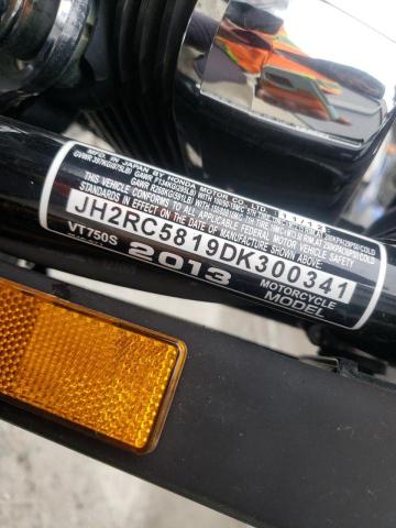 2013 HONDA VT750 S JH2RC5819DK300341