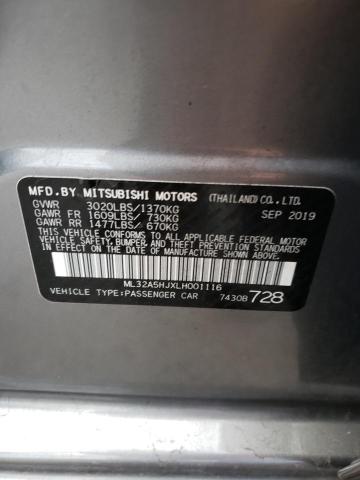 2020 MITSUBISHI MIRAGE LE ML32A5HJXLH001116