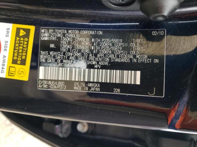 2010 LEXUS RX 450 JTJBC1BA3A2409432