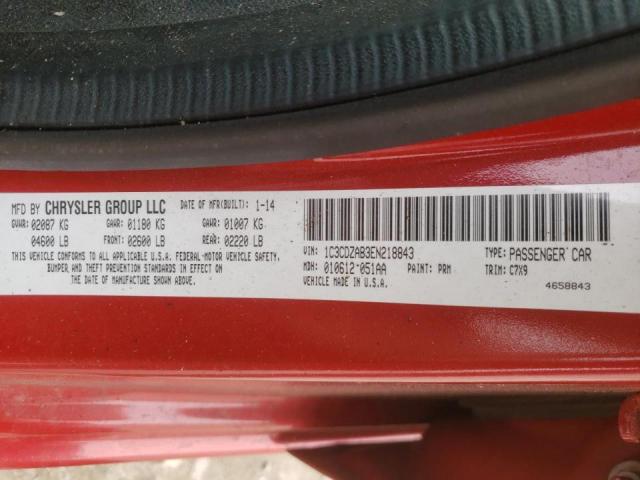 2014 DODGE AVENGER SE 1C3CDZAB3EN218843