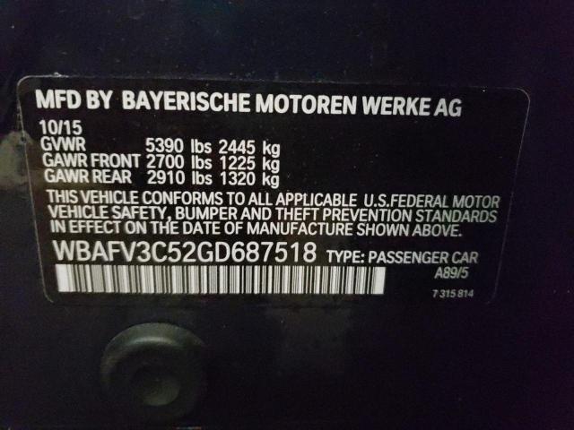 2016 BMW 535 D XDRI WBAFV3C52GD687518