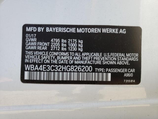 2017 BMW 440I GRAN WBA4E3C32HG826200
