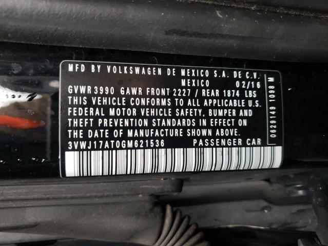 2016 VOLKSWAGEN BEETLE SE 3VWJ17AT0GM621536