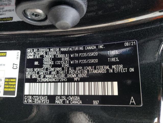 2022 LEXUS RX 450H 2T2HGMDA6NC072645
