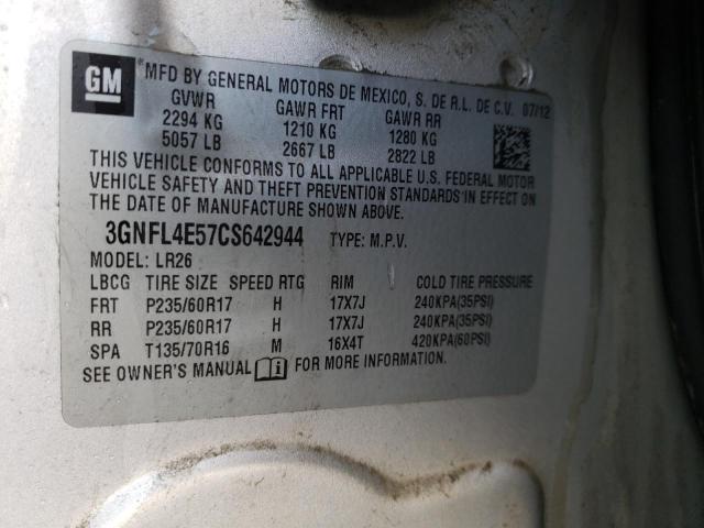 2012 CHEVROLET CAPTIVA SP 3GNFL4E57CS642944