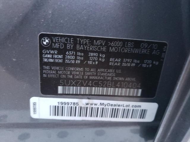 2011 BMW X5 XDRIVE3 5UXZV4C52BL410404
