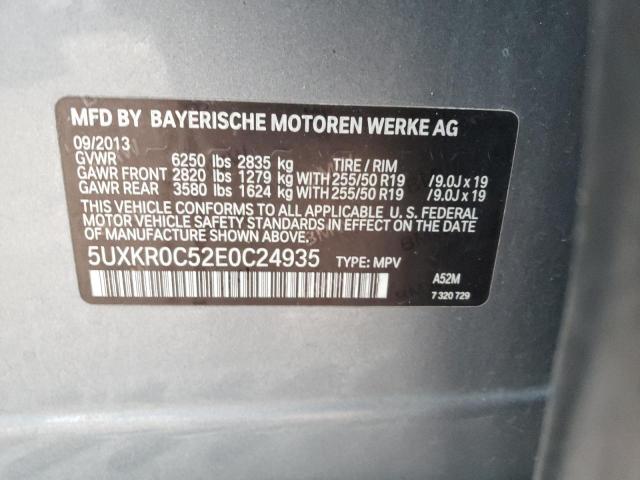 VIN 5UXKR0C52E0C24935 2014 BMW X5, Xdrive35I no.10