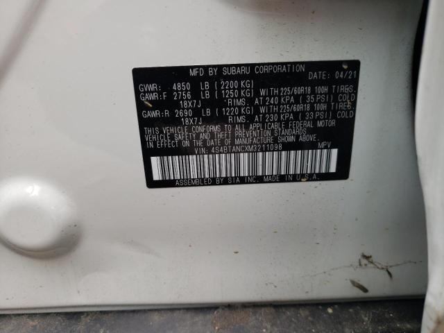 2021 SUBARU OUTBACK LI 4S4BTANCXM3211098