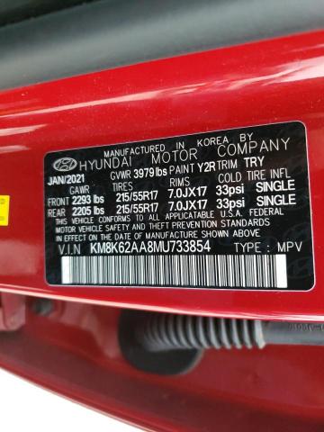 2021 HYUNDAI KONA SEL P KM8K62AA8MU733854