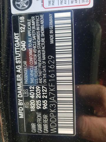 2019 MERCEDES-BENZ SLC 300 WDDPK3JA7KF161629