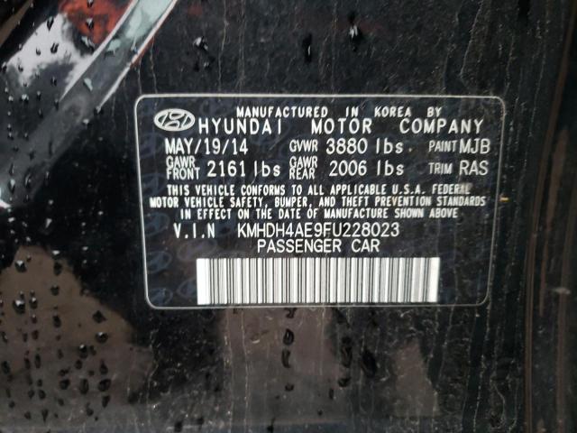 KMHDH4AE9FU228023 Hyundai Elantra Se 2015. Фото: 9