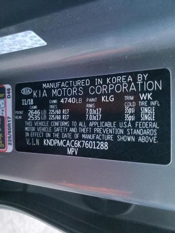 2019 KIA SPORTAGE/L KNDPMCAC6K7601288