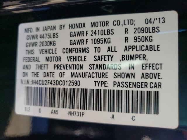 2013 ACURA TSX JH4CU2F43DC012590