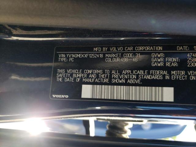 2015 VOLVO V60 PREMIE YV140MEKXF1252418