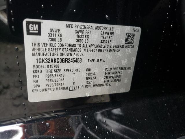 2016 GMC YUKON SLE 1GKS2AKC0GR246458